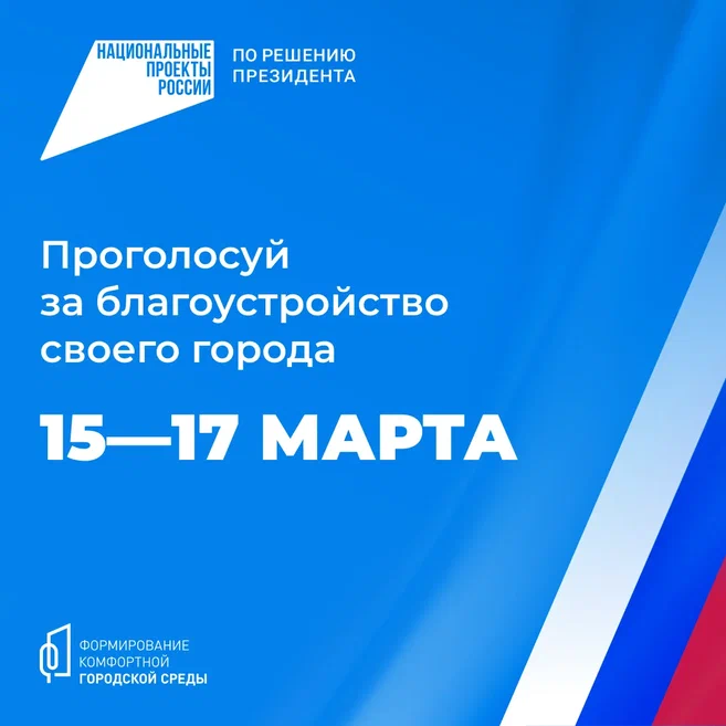 Голосование за выбор объектов для благоустройства.
